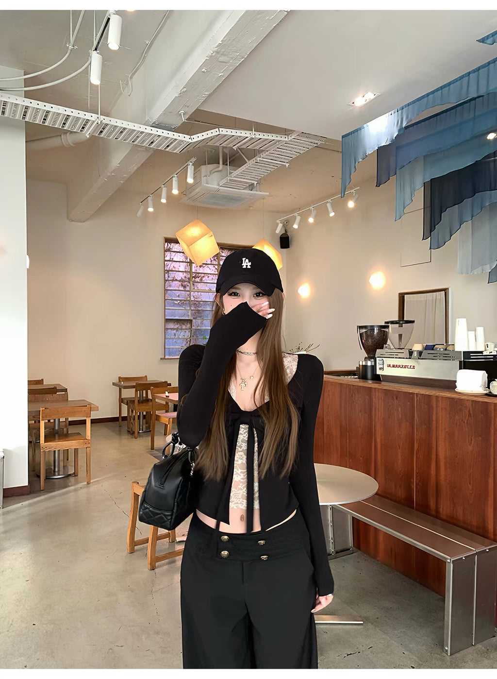Tie Front Deep V Top