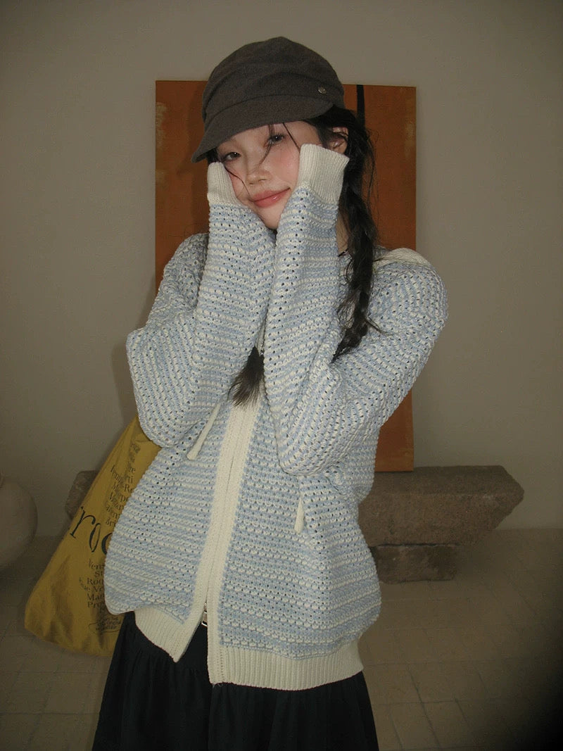 Daydream Contrast Knit Hoodie