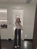 Pantalon large à cordon de serrage sans effort