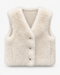 Vanilla Cloud Faux Fur Vest