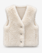 Vanilla Cloud Faux Fur Vest