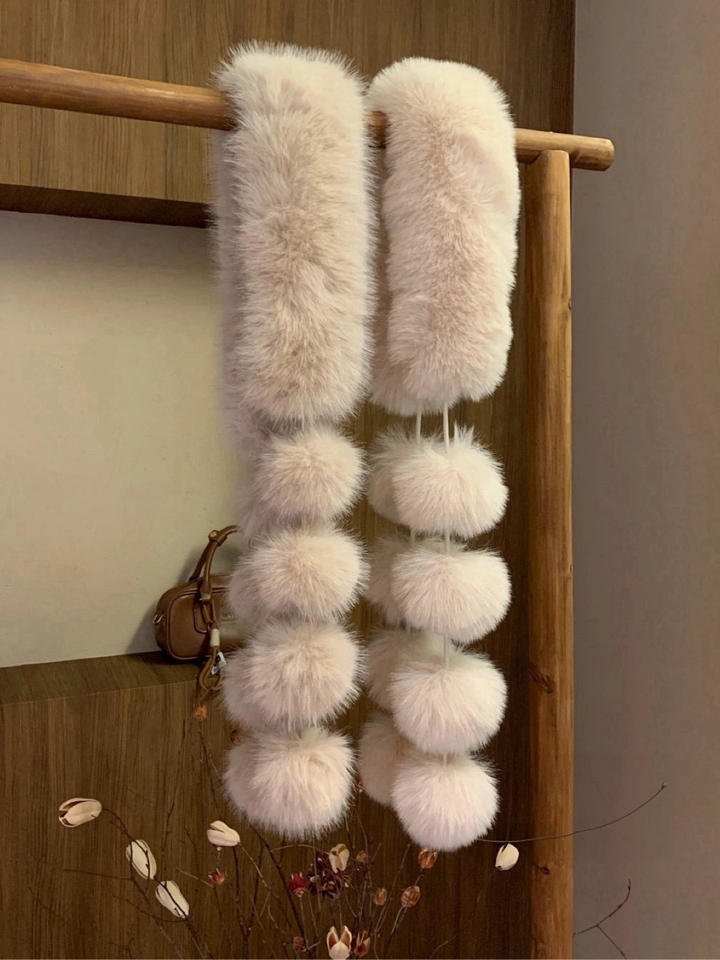 Snow Puff Scarf