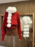 Snow Puff Scarf